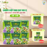  Isoup Hộp Mix Thanh Nhẹ Ăn Liền Sấy Thăng Hoa - Hộp 6 Viên 