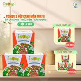  Isoup Hộp Mix Trọn Vị Ăn Liền Sấy Thăng Hoa - Hộp 6 Viên 
