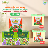  Isoup Hộp Mix Thanh Nhẹ /Trọn Vị Ăn Liền Sấy Thăng Hoa - Hộp 6 Viên 