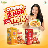  Combo 2 Hộp Isoup Signature Vị Lẩu Tomyum/Kim Chi Hàn Quốc Ăn Liền Sấy Thăng Hoa Hộp 3 Viên 
