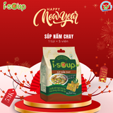  Súp Nấm Chay Ăn Liền ISOUP 50g 05 Viên - Viên Canh Ăn Liền Sấy Thăng Hoa 
