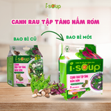  Isoup Combo 6 Túi Canh Tập Tàng Nấm Rơm Ăn Liền Sấy Thăng Hoa 