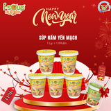  Combo 5 Ly Súp Nấm Yến Mạch Ăn Liền ISOUP HUUPS! Hũ 24G - Súp Ăn Liền Sấy Thăng Hoa 