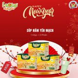  [Combo 3 Hộp] Súp Nấm Yến Mạch Ăn Liền ISOUP HUUPS Ngon,Dinh Dưỡng,Tiện Lợi (Hộp X 3 Viên) - Súp Ăn Liền Sấy Thăng Hoa 