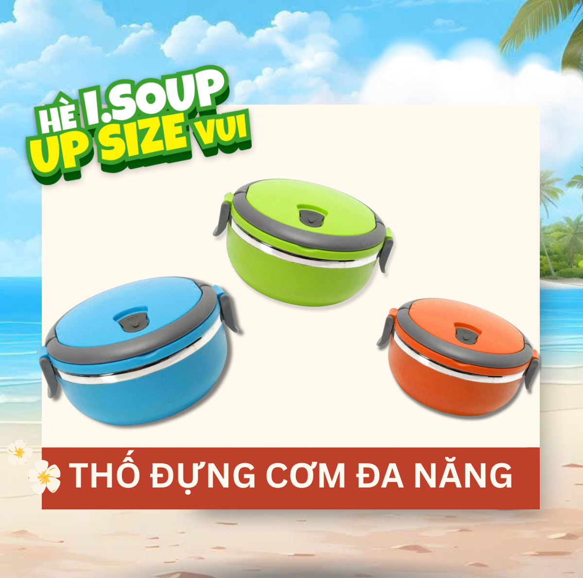  [QUÀ TẶNG KHÔNG BÁN] THỐ ĐỰNG CƠM TIỆN LỢI ĐA NĂNG HOT TREND 
