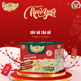  Súp Gà Táo Đỏ Ăn Liền ISOUP HUUPS Ngon,Dinh Dưỡng,Tiện Lợi (Hộp X 3 Viên)- Súp Ăn Liền Sấy Thăng Hoa 