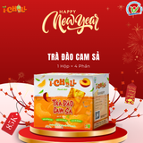  iChill Trà Đào Cam Sả Nước Thanh Nhiệt Sấy Thăng Hoa Từ Trái Cây Tự Nhiên 4 Gói X Hộp, Không Chất Bảo Quản, ISO 22000, HACCP, BRC 