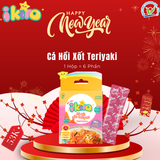  Rắc cơm IKIRO Cá hồi Xốt Teriyaki Ăn Dặm Cho Bé Nguyên Liệu Thiên Nhiên Từ 1 Tuổi 24 g (6 gói) 
