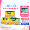  Isoup Huups Combo 3 Hộp Súp Nấm Yến Mạch Ăn Liền Sấy Thăng Hoa - Hộp (30g) x 3 Viên X 3 Gói Yến Mạch 