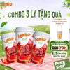  iChill Combo 3 Ly Nước Thanh Nhiệt Dâu Tây Atiso Đỏ Sấy Thăng Hoa - Ly (29g)- Gói Đường Riêng 