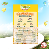  Súp Nấm Yến Mạch Ăn Liền ISOUP HUUPS Ngon,Dinh Dưỡng,Tiện Lợi (Hộp X 3 Viên) - Súp Ăn Liền Sấy Thăng Hoa 