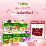 Isoup Combo 6 Túi Canh Ăn Liền Sấy Thăng Hoa Dinh Dưỡng Vị Tự Chọn 