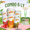  iChill Combo 6 Ly Nước Thanh Nhiệt Dâu Tây Atiso Đỏ/Trà Đào Cam Sả/Sâm Long Nhãn Sấy Thăng Hoa - Gói Đường Riêng 