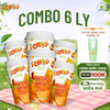  iChill Combo 6 Ly Nước Thanh Nhiệt Trà Đào Cam Sả Sấy Thăng Hoa - Ly (30g)- Gói Đường Riêng 