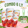  iChill Combo 6 Ly Nước Thanh Nhiệt Dâu Tây Atiso Đỏ Sấy Thăng Hoa - Ly (29g)- Gói Đường Riêng 