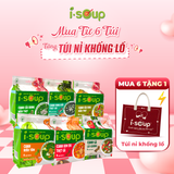  Isoup Combo 6 Túi Canh Ăn Liền Sấy Thăng Hoa Dinh Dưỡng Vị Tự Chọn 