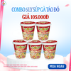  Isoup Huups Combo 5 Ly Súp Gà Táo Đỏ Ăn Liền Sấy Thăng Hoa - 5Ly x 12G 