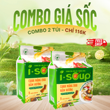  Isoup Combo 2 Túi Canh Ăn Liền Sấy Thăng Hoa Dinh Dưỡng Vị Tự Chọn 