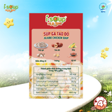  Isoup Huups Combo 3 Hộp Súp Gà Táo Đỏ Ăn Liền Sấy Thăng Hoa - Hộp (30g) x 3 Viên 