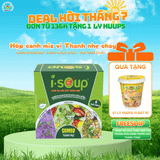  Isoup Hộp Mix Thanh Nhẹ Ăn Liền Sấy Thăng Hoa - Hộp 6 Viên 