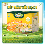  Súp Nấm Yến Mạch Ăn Liền ISOUP HUUPS Ngon,Dinh Dưỡng,Tiện Lợi (Hộp X 3 Viên) - Súp Ăn Liền Sấy Thăng Hoa 