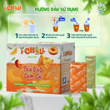  iChill Trà Đào Cam Sả Nước Thanh Nhiệt Sấy Thăng Hoa Từ Trái Cây Tự Nhiên 4 Gói X Hộp, Không Chất Bảo Quản, ISO 22000, HACCP, BRC 