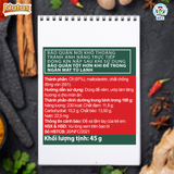  Combo Gia Vị Ướp Nướng Hải Sản Natas: Bột tỏi hũ 65g + Bột ớt hũ 45g  + Muối sả ớt hũ 60g 