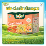  Súp Cá Hồi Yến Mạch Ăn Liền ISOUP HUUPS Ngon,Dinh Dưỡng,Tiện Lợi (Hộp X 3 Viên) - Súp Ăn Liền Sấy Thăng Hoa 