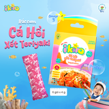  Rắc cơm IKIRO Cá hồi Xốt Teriyaki Ăn Dặm Cho Bé Nguyên Liệu Thiên Nhiên Từ 1 Tuổi 24 g (6 gói) 