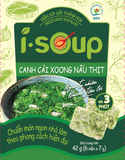  Isoup Viên Canh Cải Xoong Nấu Thịt Ăn Liền Sấy Thăng Hoa – Túi (42g) 6 Viên 