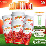  iChill Combo 6 Ly Nước Thanh Nhiệt Dâu Tây Atiso Đỏ Sấy Thăng Hoa - Ly (29g)- Gói Đường Riêng 