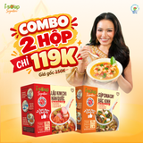  Combo 2 Hộp Isoup Signature Vị Lẩu Kim Chi Hàn Quốc/Súp Chua Cay Bắc Kinh Ăn Liền Sấy Thăng Hoa Hộp 3 Viên 