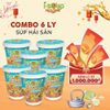  Combo 6 Ly Súp Hải Sản Ăn Liền ISOUP HUUPS! Hũ 14G - Súp Ăn Liền Sấy Thăng Hoa 