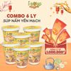  Combo 6 Ly Súp Nấm Yến Mạch Ăn Liền ISOUP HUUPS! Hũ 24G - Súp Ăn Liền Sấy Thăng Hoa 