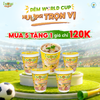  Isoup Huups Combo 5 Ly Súp Nấm Yến Mạch Ăn Liền Sấy Thăng Hoa - 5Ly x 24G 