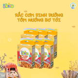  [COMBO 6 HỘP] Rắc cơm IKIRO Tôm Nướng Bơ Tỏi Ăn Dặm Cho Bé Nguyên Liệu Thiên Nhiên Từ 1 Tuổi 27 g (6 gói) 