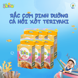  [COMBO 6 HỘP] Rắc cơm IKIRO Cá hồi Xốt Teriyaki Ăn Dặm Cho Bé Nguyên Liệu Thiên Nhiên Từ 1 Tuổi 24 g (6 gói) 