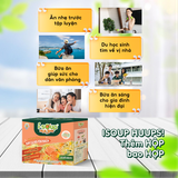  [Combo 3 Hộp] Súp Cá Hồi Yến Mạch Ăn Liền ISOUP HUUPS Ngon,Dinh Dưỡng,Tiện Lợi (Hộp X 3 Viên) - Súp Ăn Liền Sấy Thăng Hoa 