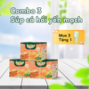  [Combo 3 Hộp] Súp Cá Hồi Yến Mạch Ăn Liền ISOUP HUUPS Ngon,Dinh Dưỡng,Tiện Lợi (Hộp X 3 Viên) - Súp Ăn Liền Sấy Thăng Hoa 