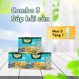  [Combo 3 Hộp] Súp Hải Sản Ăn Liền ISOUP HUUPS Ngon,Dinh Dưỡng,Tiện Lợi (Hộp X 3 Viên) - Súp Ăn Liền Sấy Thăng Hoa 