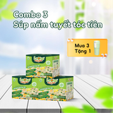  [Combo 3 Hộp] Súp Nấm Tuyết Tóc Tiên Ăn Liền ISOUP HUUPS Ngon,Dinh Dưỡng,Tiện Lợi (Hộp X 3 Viên) - Súp Ăn Liền Sấy Thăng Hoa 