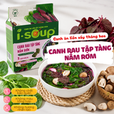  Isoup Combo 6 Túi Canh Tập Tàng Nấm Rơm Ăn Liền Sấy Thăng Hoa 