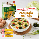  Isoup Combo 6 Túi Canh Mây Ngũ Sắc Ăn Liền Sấy Thăng Hoa 