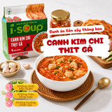  Isoup Viên Canh Kim Chi Thịt Gà Ăn Liền Sấy Thăng Hoa – Túi (66g) 6 Viên 