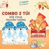  [COMBO 2 TÚI] Sữa Chua Sấy Thăng Hoa IYaua Gấu Hạt Nút Vị Truyền Thống Túi 16G 