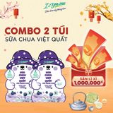  [COMBO 2 TÚI] Sữa Chua Sấy Thăng Hoa IYaua Gấu Hạt Nút Vị Việt Quất Túi 16G 