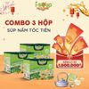  [Combo 3 Hộp] Súp Nấm Tuyết Tóc Tiên Ăn Liền ISOUP HUUPS Ngon,Dinh Dưỡng,Tiện Lợi (Hộp X 3 Viên) - Súp Ăn Liền Sấy Thăng Hoa 