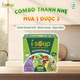  Isoup Hộp Mix Thanh Nhẹ Ăn Liền Sấy Thăng Hoa - Hộp 6 Viên 