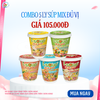  Isoup Huups Combo 5 Ly Súp Ăn Liền Sấy Thăng Hoa ( Hải Sản + Gà Táo Đỏ + Súp Yến Mạch + Súp Cá Hồi + Súp Nấm Tóc Tiên) 