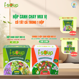  Isoup Hộp Mix Thanh Nhẹ /Trọn Vị Ăn Liền Sấy Thăng Hoa - Hộp 6 Viên 